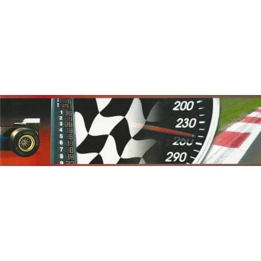 F1 Racing Digital Print Self Adhesive Border by Dutch 104
