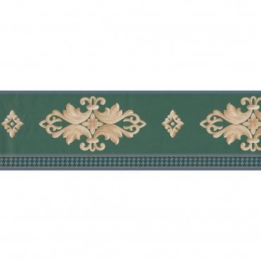 Filigree Motif Green / Blue Border by Fashion Point DS9400B