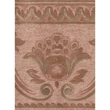 Fleur de Lys Terracotta Border By Crown 58993