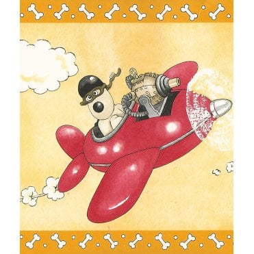Flying Wallace and Gromit Yellow 10 Metre Border ARB04