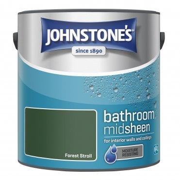 Forest Stroll Soft Sheen Emulsion - Johnstones Bathroom Mid Sheen Wall and Ceiling Paint