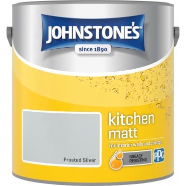 Frosted Silver Matt Emulsion - Johnstones Kitchen Matt Wall And Ceiling Paint