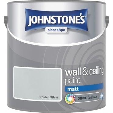 Frosted Silver Silk Johnstones Paint Can