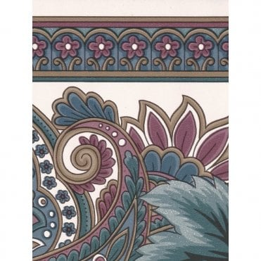 Fruit & Floral Trail Scalloped Multicoloured Border by Imperial SC3000B