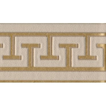 Greek Key Gold Self Adhesive Narrow Border by AS Creation 2813-33