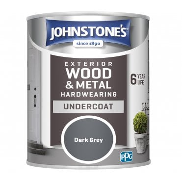 Grey Exterior Hardwearing Undercoat - Johnstones Exterior Wood & Metal Paint