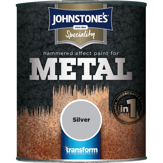 Hammered Paint For Metal Silver - Johnstone's Speciality Paint