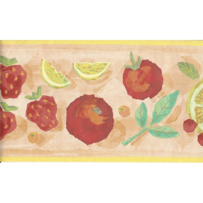Handpainted Fruit Vinyl Border by Crown 84084