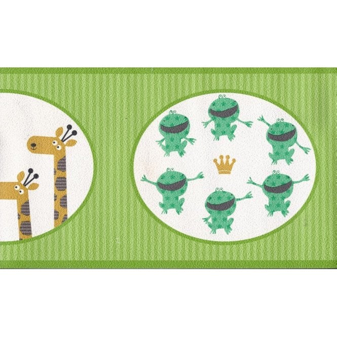 Happy Kids Green Zoo Border by P+S International 05684-30