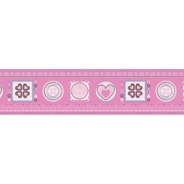 Heart Pink Textured Border by AS Creation 1081-11