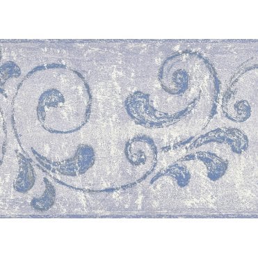Illusions C Scroll Trail Lilac / Silver Border by Country Decor 3858B