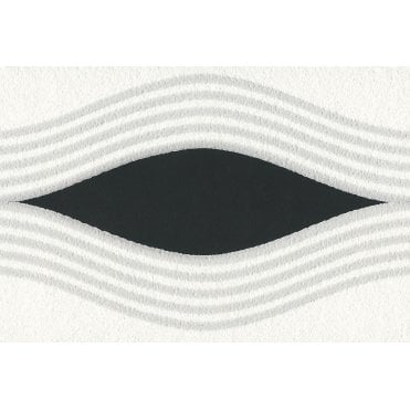 Infinity Wave Black / Grey Self Adhesive Narrow Border by AS Creation 2603-14