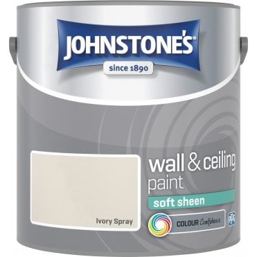 Ivory Spray Soft Sheen Johnstones Paint Can