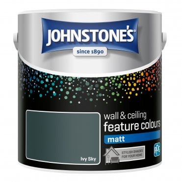 Ivy Sky Matt Emulsion - Johnstones Feature Wall and Ceiling Paint