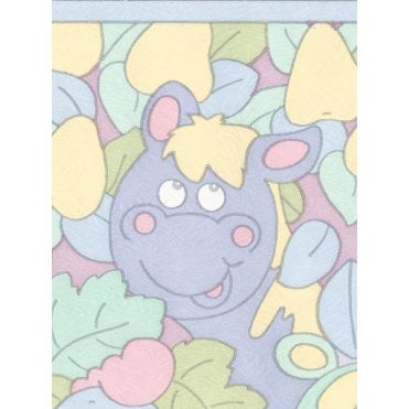 Jungle in Pastels Multicoloured 10 Metre Border by Coloroll 200253