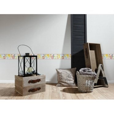 Kids Party Self Adhesive 123 Bright Border by AS Creation 8956-15