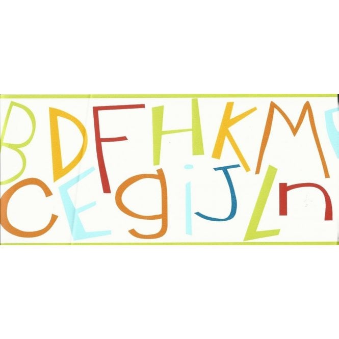 Kids Party Self Adhesive ABC Bright Border by AS Creation 8966-12