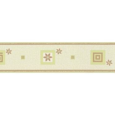 Laverna Motif Beige / Green Border By AS Creation 5360-44