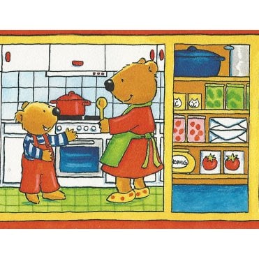 Little Bear Family Multi Border by Rasch 259704