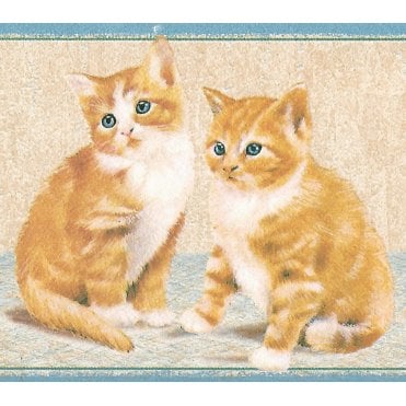 Little Kittens Multi Border by AS Creation 7430-15