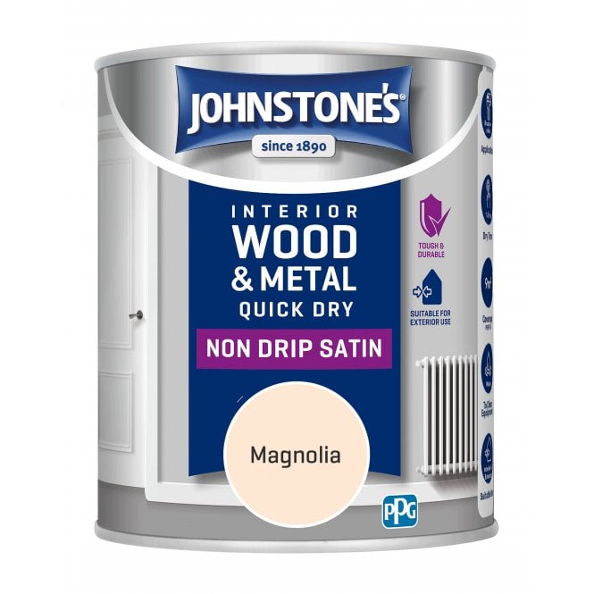 Magnolia Quick Dry Satin - Johnstones Interior Wood & Metal Paint