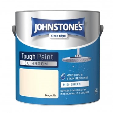 Magnolia Soft Sheen Emulsion - Johnstones Bathroom Mid Sheen Wall and Ceiling Paint