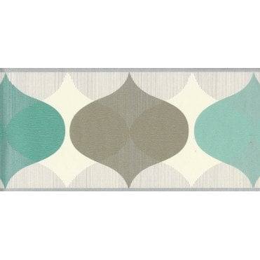 Mambo Teal Droplet Self Adhesive Border by Holden 22060