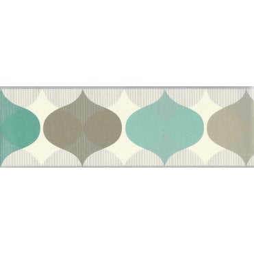 Mambo Teal Droplet Self Adhesive Border by Holden 22060