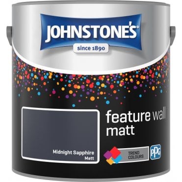 Midnight Sapphire Matt Feature Wall Johnstones Can