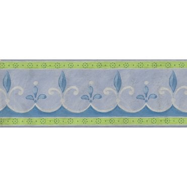 Minette Fleur De Lys Lilac Self Adhesive Border 354451