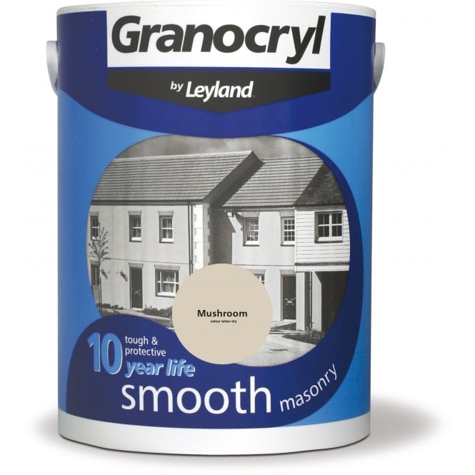 Mushroom Smooth Masonry Paint - Granocryl by Leyland