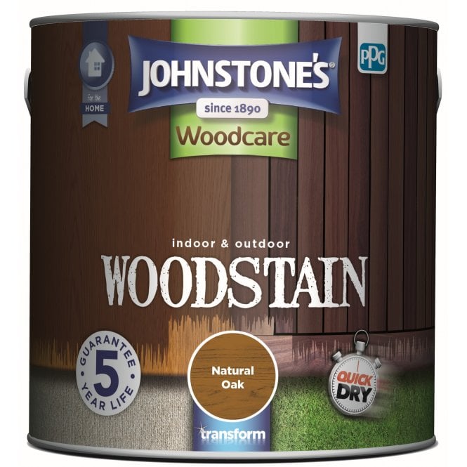 Natural Oak Satin - Johnstone's Indoor & Outdoor Woodstain