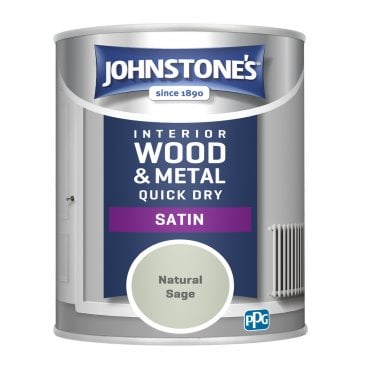 Natural Sage Quick Dry Satin - Johnstones Interior Wood & Metal Paint