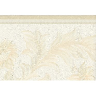 Neapolis 3 Silk Acanthus Scroll Ivory 10 Metre Border by Galerie 00301