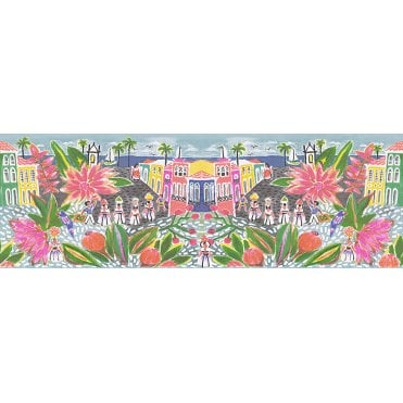 Oilily Home Multi Coloured City Border By AS Creation 96130-1