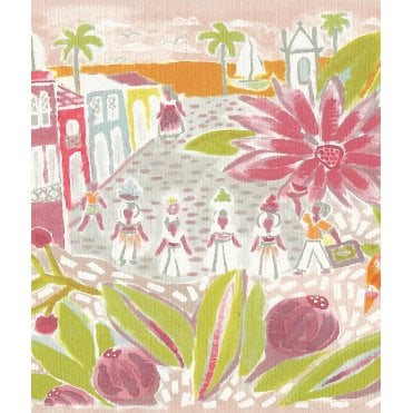 Oilily Home Pink / Multi City Border by AS Creation 96130-2