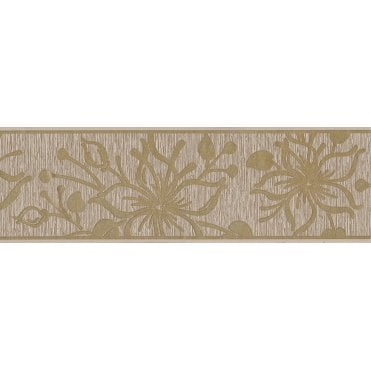Only Border Glitter Bloom Gold Self Adhesive Border by AS Creation 3466-98