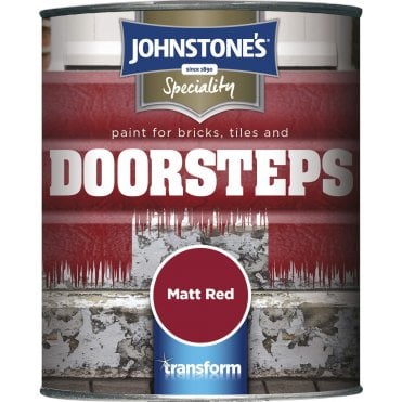 Paint For Bricks, Tiles & Doorsteps Matt Red - Johnstone's Speciality Paint