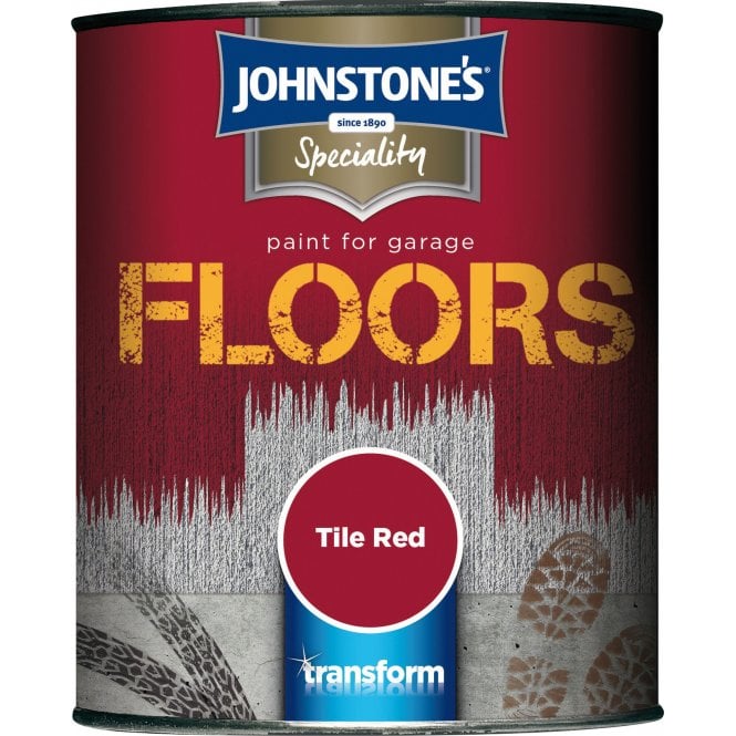 Paint For Garage Floors Tile Red - Johnstone's Speciality Paint