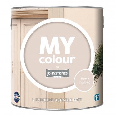 MY Colour | Peach Pudding Durable Matt Emulstion Paint 2.5L Can | Johnstone's Paint from PPG