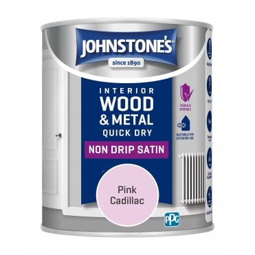 Pink Cadillac Quick Dry Satin - Johnstones Interior Wood & Metal Paint