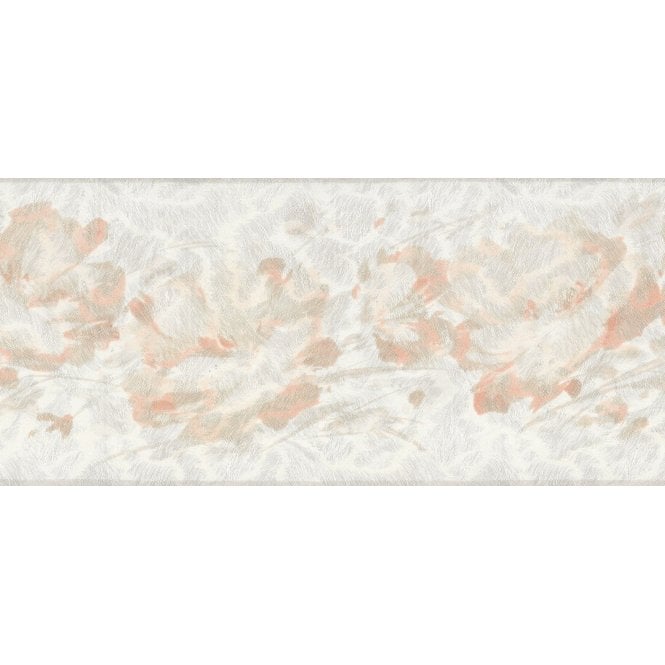 Rebecca Peach Watercolour Bloom Silk Border by Venilia 56296837