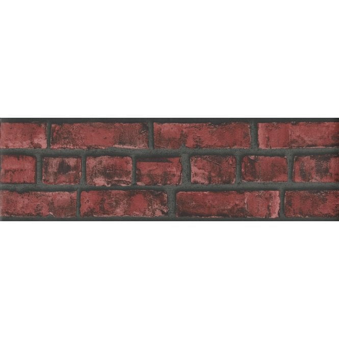 Red Brick Effect Wallpaper Border by P+S International 05233-20