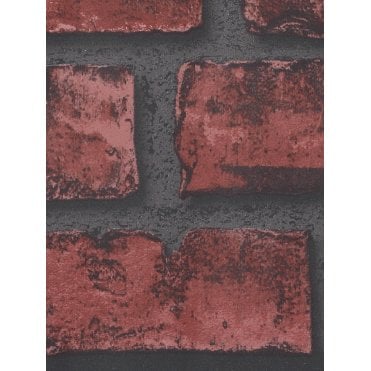 Red Brick Effect Wallpaper Border by P+S International 05233-20