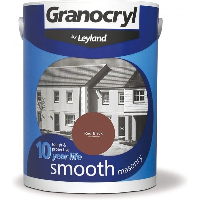 Red Brick Smooth Masonry Paint - Granocryl by Leyland