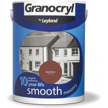 Red Brick Smooth Masonry Paint - Granocryl by Leyland