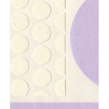 Retro Blocks & Circles Cream / Lilac Textured Border by Fine Decor B0013