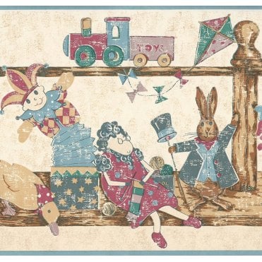 Rhymetime Rascals Blue Wide Border by Mammas & Papas 55089