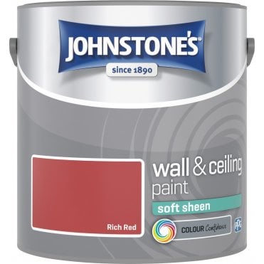 Rich Red Soft Sheen Johnstones Paint Can