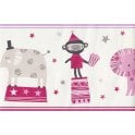 SAMPLE - Bambino Circus Pink Border by Galerie 245400